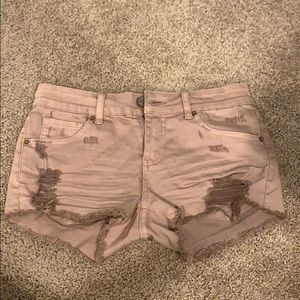 RSQ mauve jean shorts